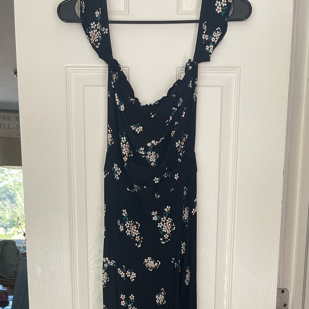 Flynn Skye Black and White Maxi Pencil Skirt with Slit